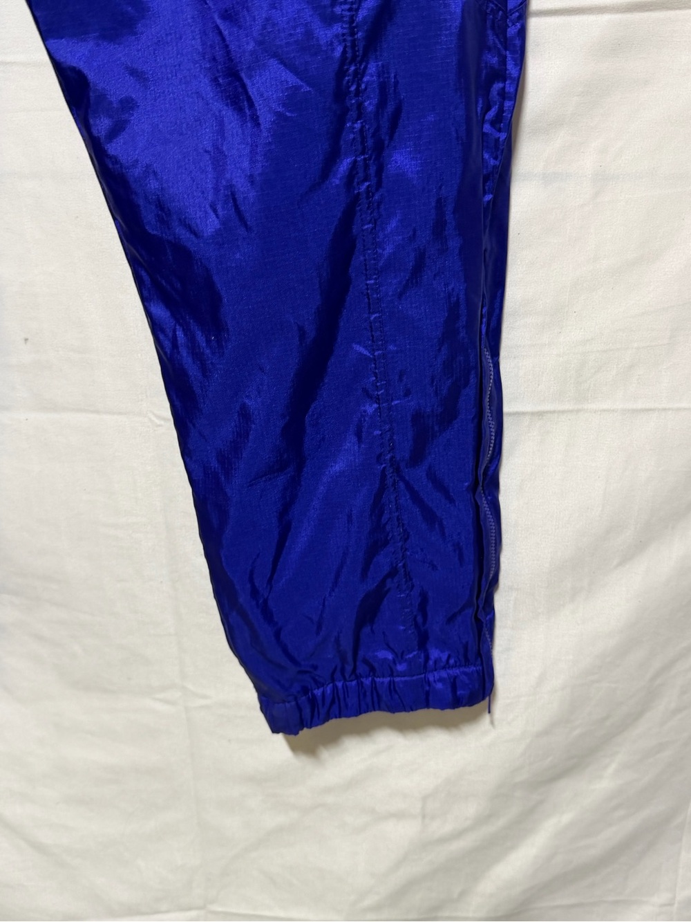 Vintage Nike Blue/Purple Nylon Track Pants XL 90s Y2K Windbreaker Pants - Picture 2 of 12